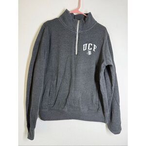 Vintage Redshirt University Of Cenral Florida 1/3Zip Cotton Blend Sweatshirt SzL